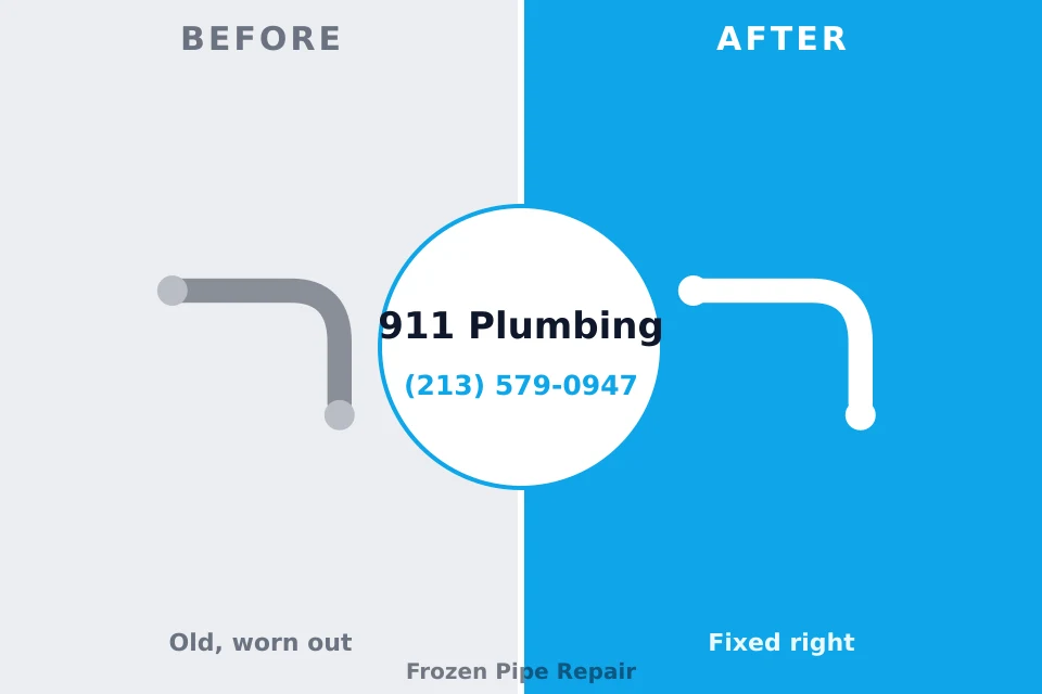 Before and after: plumbing company Rosedale, MD